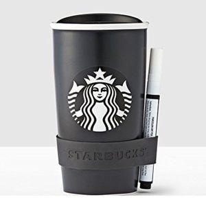 STARBUCKS BLACK TRAVEL TUMBLER 12 OZ NWT